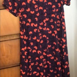 Xs Carly dress in purple, pink and black